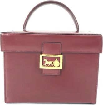 Celine Pre-owned Leather celine-bags - Dames - Vintage Handtas - Bruin - ONE Size - Vintage