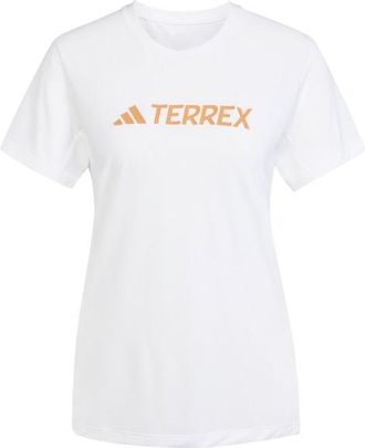 ADIDAS TERREX Multi Logo Tech T-Shirt Funktionsshirt f&uuml;r Damen | wei&szlig;