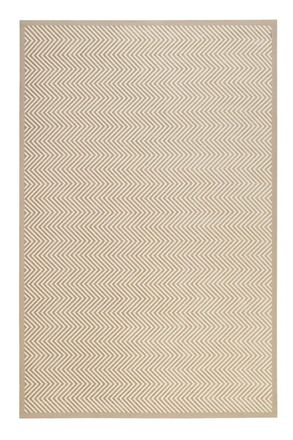 Esprit Alfombra tejida reversible beige y arena 140x200