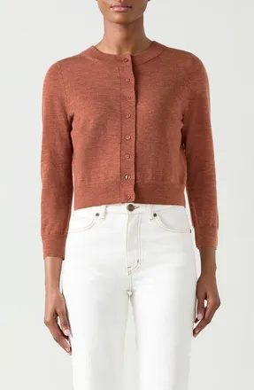 L.k. Bennett Connie Merino Wool Cardigan in Dusk Pink at Nordstrom, Size X-Small