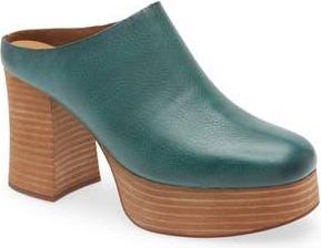 Kork-ease Veronica Platform Mule in Teal Leather at Nordstrom Rack, Size 9.5