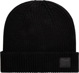 Paul Smith Kasjmier-Merino Beanie - Heren - Accessoires - Zwart - Maat: ONE Size Kasjmier