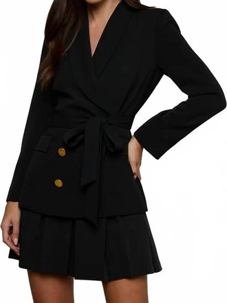 L'agence Aven Wrap Blazer In Black