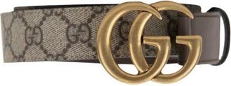 Gucci Riemen - Dames - Riemen - Beige - 65 CM - Leer - Accessoires