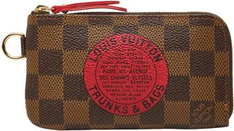 Louis Vuitton Brown Pvc Leather Coin Purse/Coin Case (Pre-Owned)
