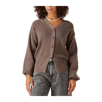 Ydence Ydence - Cardigan Janella - Dames - Truien - Bruin - Maat: XS Viscose