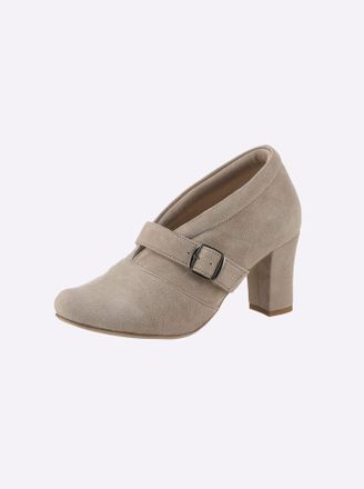 Andrea Conti Hochfrontpumps ANDREA CONTI, Damen, Gr. 37, beige (sand), Textil, Schuhe Hochfrontpumps