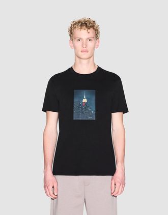 A|X Armani Exchange Mens Armani Exchange Mens Graphic Print T-Shirt - Black UC001 - Size: 40