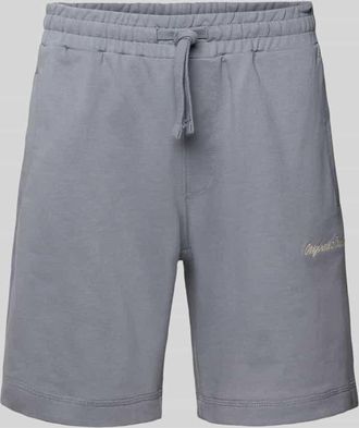 Jack & Jones Jack & Jones Shorts mit Label-Stitching Modell KARL in Rauchblau, Gr&ouml;&szlig;e XXL