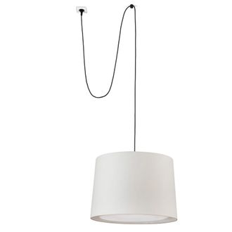 Faro Barcelona Conga L&aacute;mpara Colgante Beige Con Clavija 68604-55