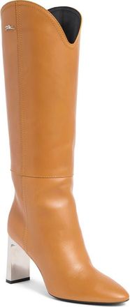 Longchamp Metallic Heel Western Boot in Saffron at Nordstrom Rack, Size 10Us / 41Eu