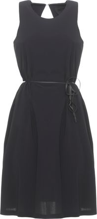 Roberto Ricci Design Sleeveless Black Dress With Cut-Out Detail And Matching Belt