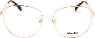 Max Mara MM5077H Gold Metal Round Eyeglasses - Gold