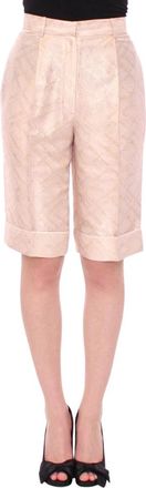 Zeynep Tosun Above Knee Shorts - Dames - Korte Broeken - Beige - M - Leer - Korte Broeken