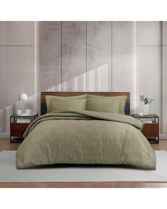 Kenneth Cole Delancey/Ink Stripe Reversible Comforter Set