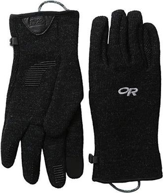 Outdoor Research Flurry Sensor Mens Gloves Extreme Cold Weather Mens Gloves Black : SM, Fleece/Nylon/Polyester