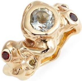 Faris Caldera Green Amethyst Ring in Gold/Green Amethyst at Nordstrom, Size 7