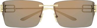 Balenciaga Sunglasses Bb0485 Sa 002 Gold/Pink Unisex