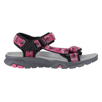 Cotswold Dames Stanton Sandalen (Zwart/Fuchsia)