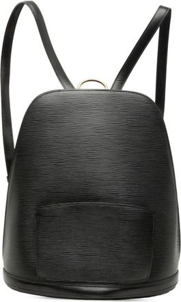 Louis Vuitton Black Leather Backpack (Pre-Owned)