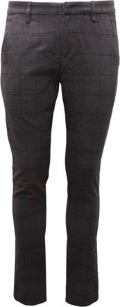 Dondup Slim-fit broek - Heren - Slim Fit Broeken - Grijs - W35 - Katoen - Broeken