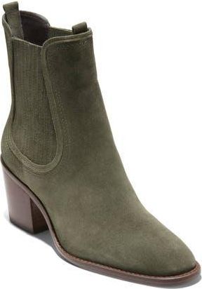 Cole Haan Janelle Chelsea Boot in Olive Night Suede at Nordstrom Rack, Size 10