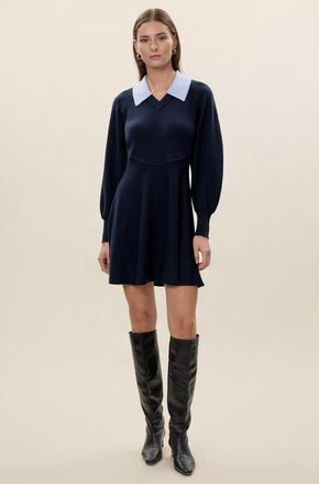 Rebecca Taylor Rhea Sweater Dress in Navy at Nordstrom, Size X-Small