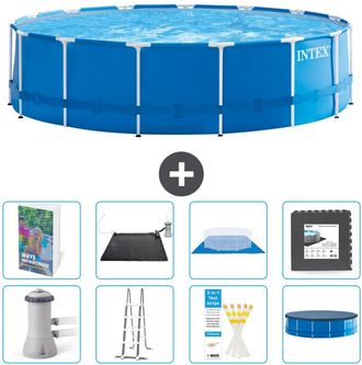 Intex Piscina Con Estructura Redonda - 457x122 Cm - 9-piezas S543