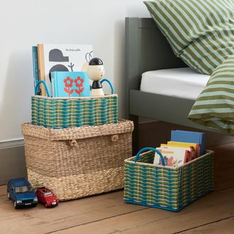 La Redoute Interieurs Set van 2 geweven scoubidou manden, Myca