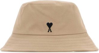 Ami Ami Beige Cotton Bucket Hat