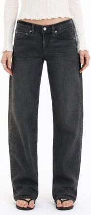 Daze Replay Low Rise Barrel Jeans in Motion at Nordstrom, Size 32