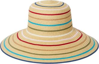 Paul Smith Cappello Raffia Multiriga Classica PS - Dames - Hoeden - Veelkleurig - L - Accessoires