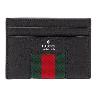 Gucci Web Trademark Bi-Fold Portemonnee - Heren - Portefeuilles - Zwart - ONE Size - Leer - Accessoires