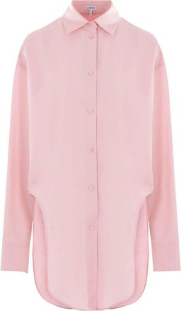 Loewe Popeline katoenen blouse - Roze