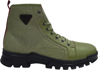 Firetrap Lucas leren gevechtslaarzen voor heren (Lichtgroen)