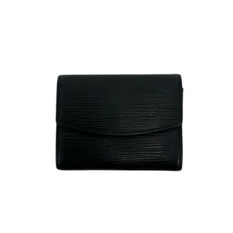 Louis Vuitton Pre-owned Wallets, female, Black, Size: ONE SIZE Pre-owned Portefeuille Monnaie Simple Epi Leather Coin Case