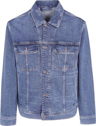 Emporio Armani Denim Classic Jacket - Heren - Spijkerjassen - Blauw - XL - Denim - Jassen
