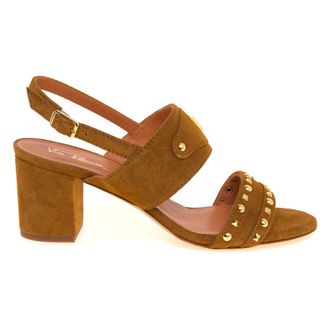 Via Roma 15 Sandal 4645 - female - Via Roma 15 - High Heel Sandals - Brown - 7 UK - Shoes