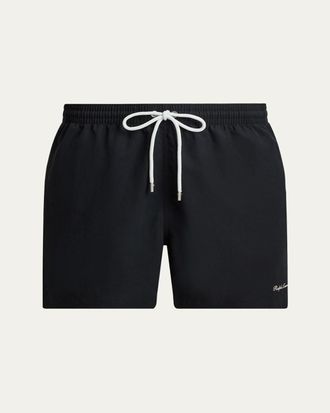 Ralph Lauren Purple Label Mens Amalfi Linen Swim Trunks, 4.5 Inseam