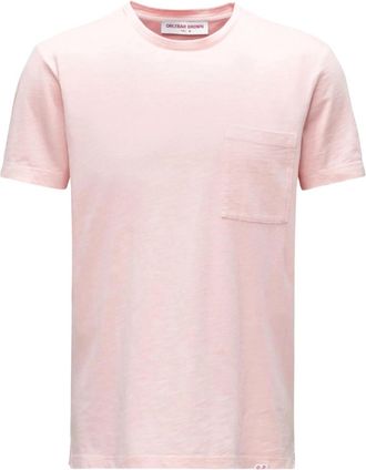 Orlebar Brown Mens Garment Dye Classic Tee In Rose