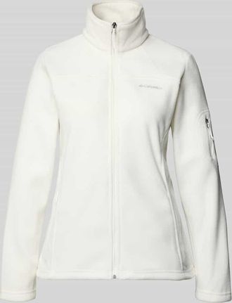 Columbia Slim Fit Fleecejacke mit &Auml;rmeltasche Modell Fast Trek II in Weiss, Gr&ouml;&szlig;e XL
