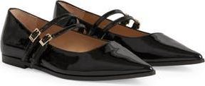 L.k. Bennett Lulu Strappy Pointed Toe Flat in Bla-Black at Nordstrom Rack, Size 10Us / 41Eu