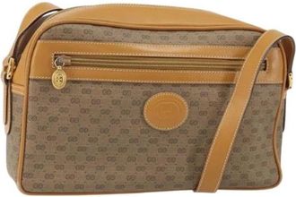 Gucci Pre-owned Plastic Crossbody Tas - Dames - Vintage Schoudertas - Beige - ONE Size - Vintage