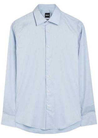 BOSS Boss Joe Stretch-cotton Shirt - Light Blue - 42 (UK42 / XL)