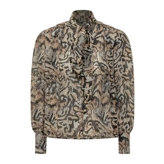 Actualee Slangenprint Blouse - Dames - Blouses & Shirts - Veelkleurig - Maat: S Poliester