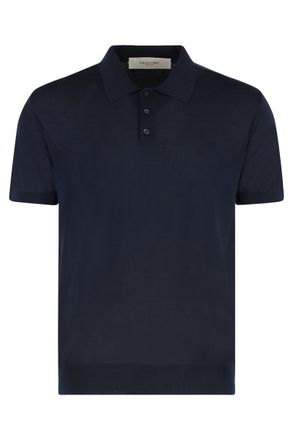 Golden Goose Giotto Knitted Virgin Wool Polo Shirt