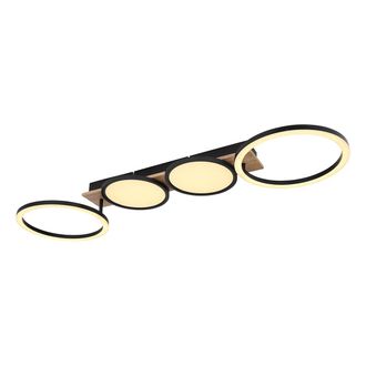Globo Lighting Plaf&oacute;n - Bossy - Negro - Metal - Led - 67282-38