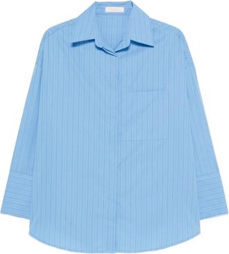 Faithfull The Brand Clemente Shirt - Dames - Overhemden - Blauw - XS - Katoen - Overhemden