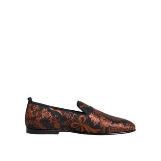 Dolce & Gabbana Bloemen Jacquard Instaploafers - Heren - Loafers - Veelkleurig - 42 EU - Katoen - Schoenen