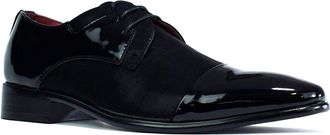 Generic Men New Lace Up Party Wedding Patent Formal Office Shoes UK Size 7-12 (Black/Black Style 2, Numeric_11)